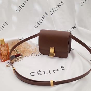 Fancybags Celine Classic Box Shoulder Bag Brown