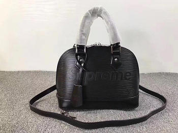 Fancybags Louis Vuitton Supreme domed satchel M40301 black