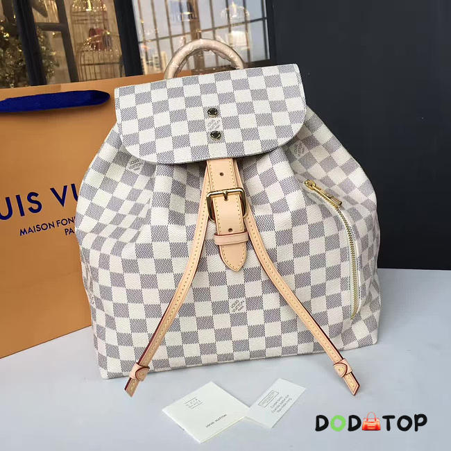 Fancybags Louis vuitton original damier azur backpack sperone N41578 - 1