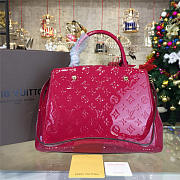 Fancybags Louis vuitton original vernis leather montaigne mm M50400 rose red - 4