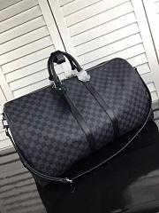 Fancybags Louis vuitton original damier graphite keepall 55 bag N41413 - 1