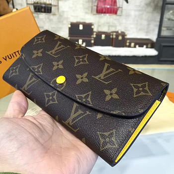 Fancybags Louis Vuitton monogram canvas emilie wallet m64301 yellow