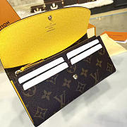 Fancybags Louis Vuitton monogram canvas emilie wallet m64301 yellow - 4