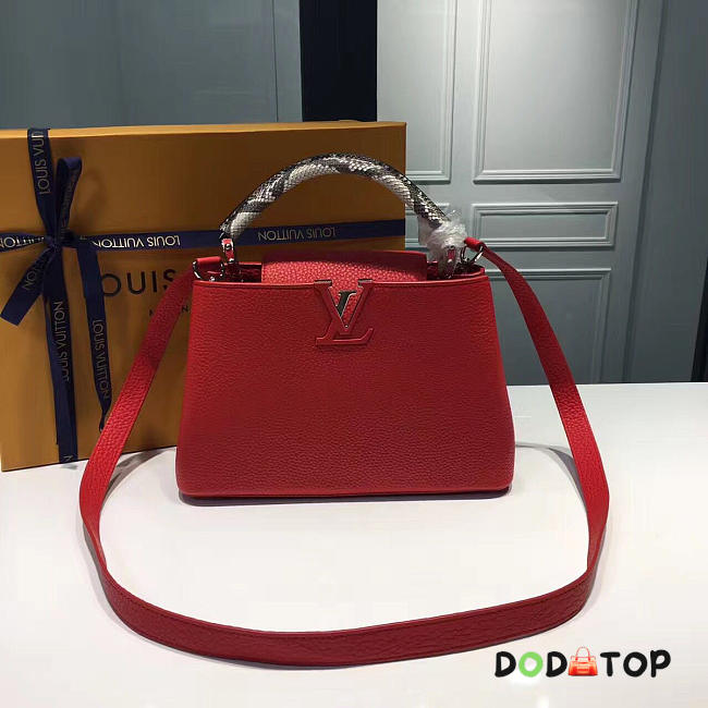 Fancybags Louis vuitton taurillon leather capucines BB M94754 red - 1