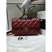 Fancybags Chanel Red Quilted Calfskin Perfect Edge Bag Gold A14041 VS09015 - 6