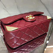 Fancybags Chanel Calfskin Small Flap Bag Burgundy A98256 VS06927 - 6