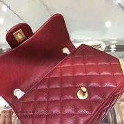 Fancybags Chanel Calfskin Small Flap Bag Burgundy A98256 VS06927 - 5