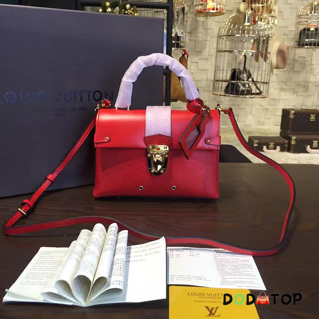 Fancybags louis vuitton 1:1 original leather one handle epi M51519 red - 1