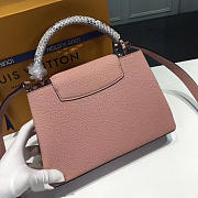 Fancybags Louis vuitton original taurillon leather capucines BB M94634 light pink - 5
