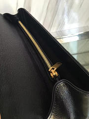YSL Large College Tote Gold Metal Black Leather 392738 32 x 20 x 8.5 cm - 5