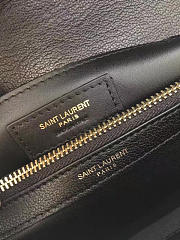 YSL Large College Tote Gold Metal Black Leather 392738 32 x 20 x 8.5 cm - 3