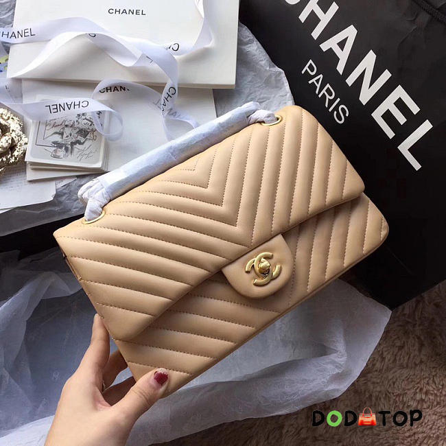 Fancybags Chanel 11.12 Flap Bag beige - 1