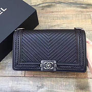 Fancybags Chanel Braided Calfskin Boy Chanel Bag Black A67086 VS05259 - 1