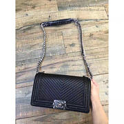 Fancybags Chanel Braided Calfskin Boy Chanel Bag Black A67086 VS05259 - 5