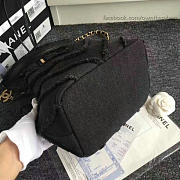Fancybags Fashion Chanel Canvas Patchwork Drawstring Bag Black A93727 VS08534 - 6