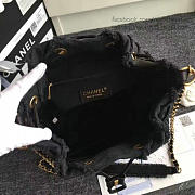 Fancybags Fashion Chanel Canvas Patchwork Drawstring Bag Black A93727 VS08534 - 3