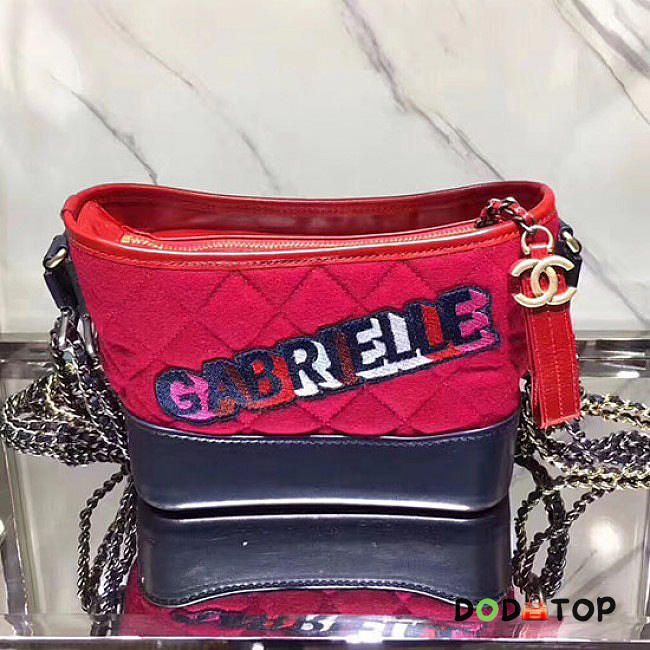 Fancybags Chanel Chanels Gabrielle Small Hobo Bag Red & Navy Blue A91810 VS02172 - 1