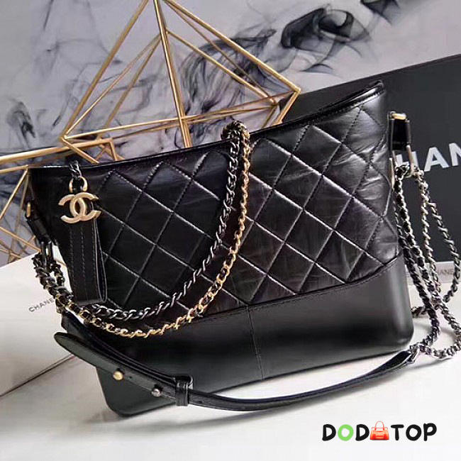 Fancybags Chanel Chanels Gabrielle Hobo Bag Black A93824 VS00185 - 1