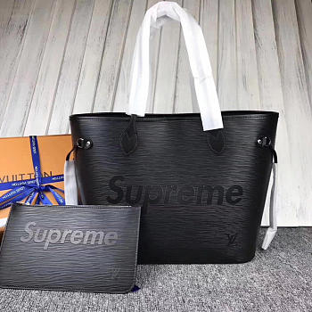 Louis Vuitton Epi Leather Neverfull MM Supreme Shoulder Bag M40882