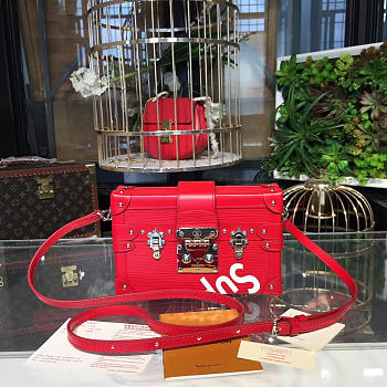 Fancybags Louis Vuitton Supreme Petite Malle 3088  red