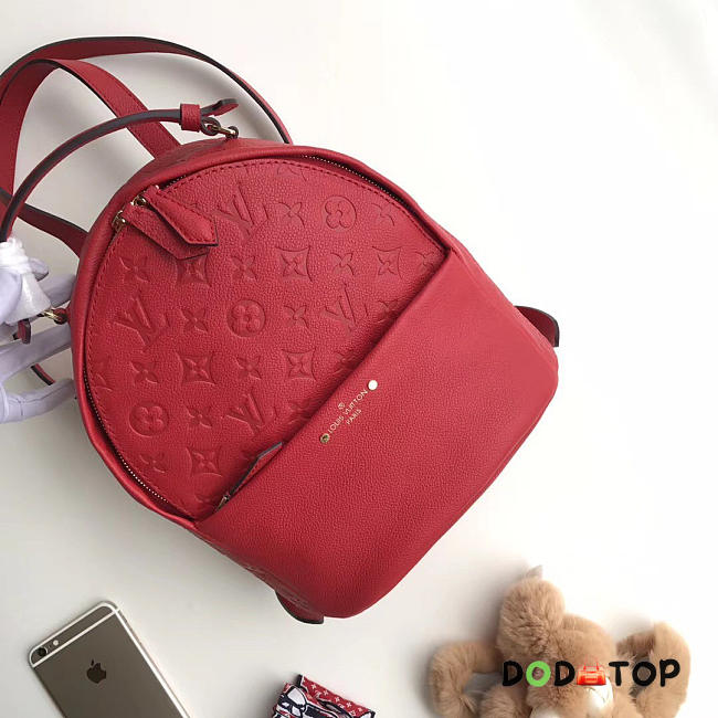 Fancybags louis vuitton original monogram empreinte Sorbonne backpack M44015 red - 1