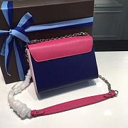 Fancybags louis vuitton top original epi leather twist mm M54899 rose&blue - 5