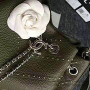 Fancybags Chanel Stud Calfskin Bucket Bag Green A93598 VS08204 - 6