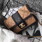 Fancybags Chanel Lambskin Small Chain Wallet Beige A91365 VS03969 - 1