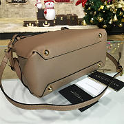Burberry The Small Banner in Leather and Vintage Check Brown - 5