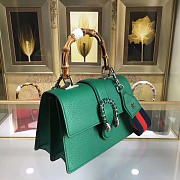 Fancybags Gucci Dionysus medium top handle bag green leather - 6