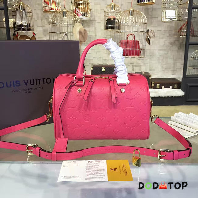 Fancybags Louis vuitton monogram empreinte speedy 25 M42401 rose red - 1