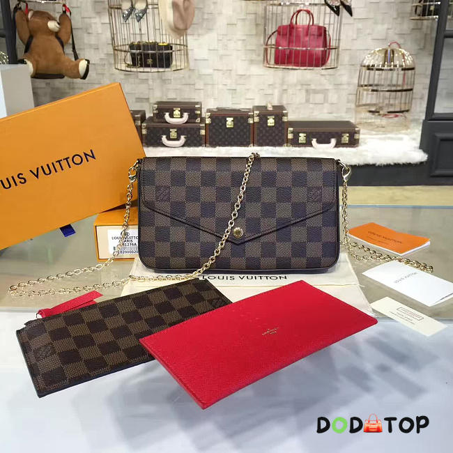 Fancybags  Louis vuitton original damier azur pochette felicie - 1