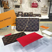 Fancybags  Louis vuitton original damier azur pochette felicie - 1