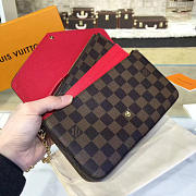 Fancybags  Louis vuitton original damier azur pochette felicie - 5