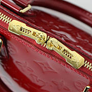 Fancybags Louis vuitton original monogram vernis leather alma pm M90169 red - 4
