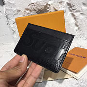 Fancybags Louis Vuitton Supreme card holder M61733  Black - 3