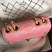Fancybags Chanel Snake Leather Flap Shoulder Bag Pink A98774 VS09287 - 6