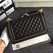 Fancybags Chanel Lambskin Medium Boy Bag A67086 Black 2017 VS03723 - 2