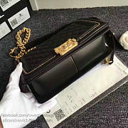 Fancybags Chanel Lambskin Medium Boy Bag A67086 Black 2017 VS03723 - 4