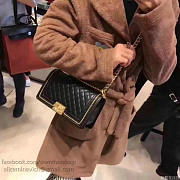 Fancybags Chanel Lambskin Medium Boy Bag A67086 Black 2017 VS03723 - 6
