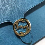 Fancybags Gucci GG Flap Shoulder Bag On Chain Sapphire Blue 510303 - 6