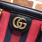 Fancybags GUCCI RE(BELLE) SUEDE MEDIUM TOP HANDLE BAG ‎516459 RED 2018 - 4