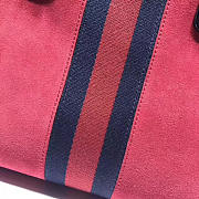 Fancybags GUCCI RE(BELLE) SUEDE MEDIUM TOP HANDLE BAG ‎516459 RED 2018 - 6