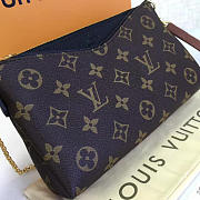 Fancybags Louis vuitton original monogram pallas clutch M41639 black - 4