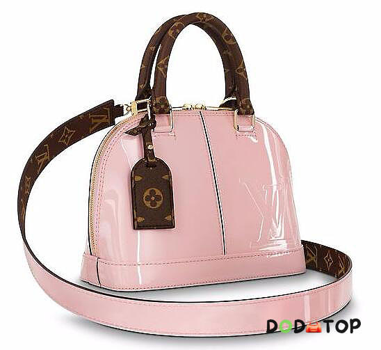 Fancybags louis vuitton original vernis leather alma BB M54785 pink - 1