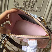 Fancybags louis vuitton original vernis leather alma BB M54785 pink - 6