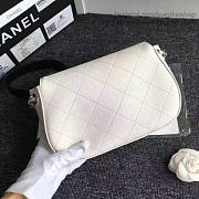 Fancybags Chanel Grained Calfskin Shoulder Bag White A92949 VS07753 - 6