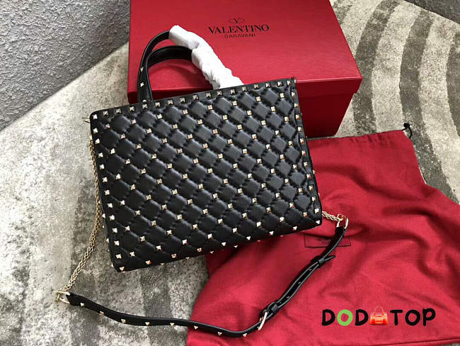 Fancybags VALENTINO Candystud quilted leather tote 0061 black - 1