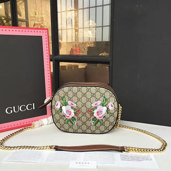 Fancybags Gucci GG Supreme mini chain bag