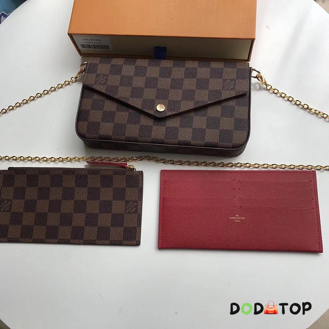 Fancybags Louis Vuitton Pochette Felicie Damier Bag N63032 - 1